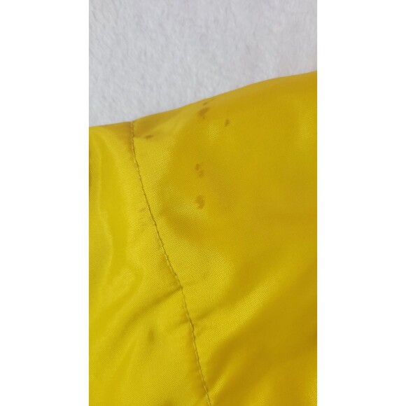 Sparkly Glitter Yellow Playboy Puffer Jacket Glitter Logos Retro Size Medium - Picture 8 of 12